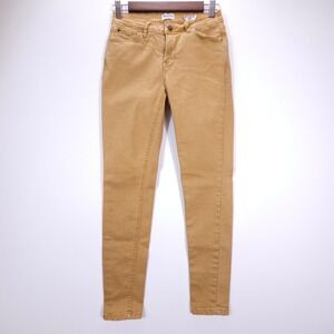 Kensie Jeans PantsEffortless Ankle Women 25 Tan Skinny Slim Workwear Preppy EUC